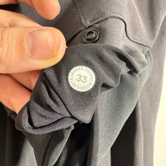 Lululemon Commission Pant Warpstreme Men 33/30 Gray Slim Straight Pocket Sport - Picture 6 of 10